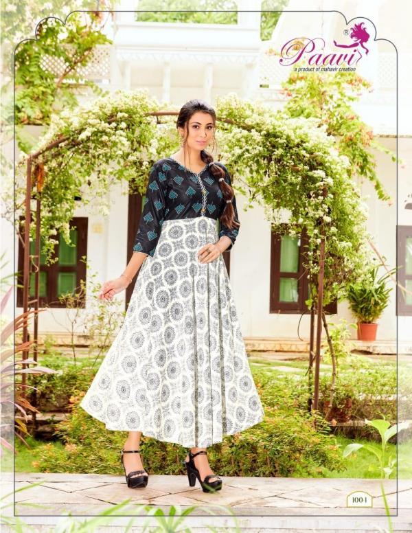 Paavi Passions Vol 3 Fancy rayon Designer Long Kurti Collection